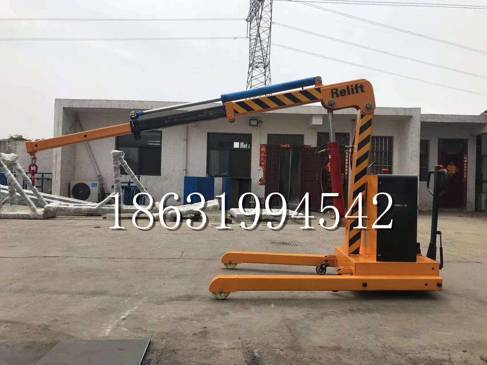 藁城区久征定做3吨三轮随车吊 农用园林绿化移树吊 平板工程用小吊机